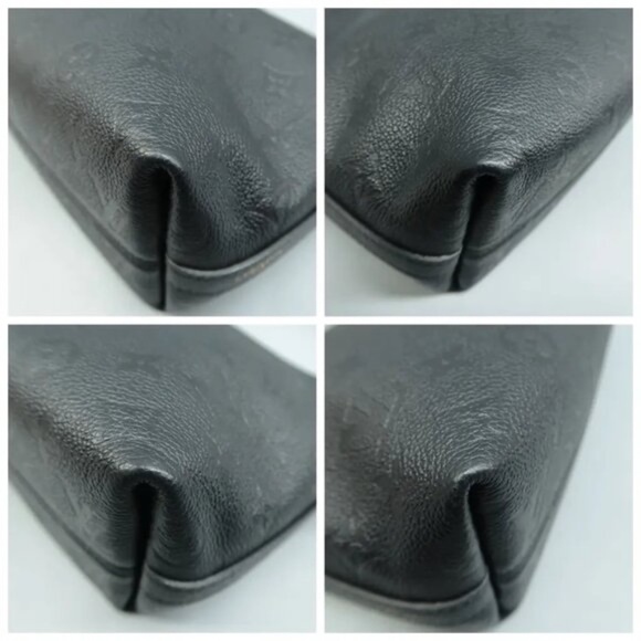 Auth Louis Vuitton Sac Sport Black W/P Monogram Leather Shoulder Bag - Picture 6 of 12